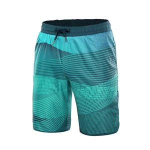 Shorts de bain pour homme avec logo personnalisé, dégradé de couleurs, extensibles dans 4 directions, séchage rapide, résistants à l'eau, avec cordon de serrage - Product Image 3
