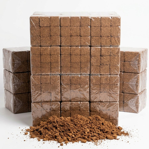 Wholesale 100% Coco Peat Natural Coconut Peat <b>Coir</b> Fiber <b>Block</b> Coconut Peat Home Decoration and Hydroponic Tower - Product Image 2