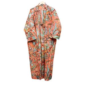 Peignoir Kimono Unisexe en Coton Matelassé de Haute Qualité à Motifs Floraux, Robe de Chambre, Vêtement de Nuit, pour le Printemps, le Spa, la Plage et l'Été, Manches Longues, Séchage Rapide, Vente en Gros - Product Image 5
