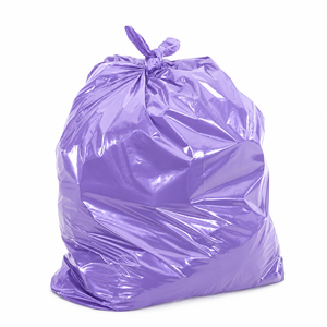 Sacs poubelles petits, couleur lavande, 5 gallons, HDPE LDPE, en rouleau, pour cuisine, salle de bain, bureau, poubelle - Product Image 2