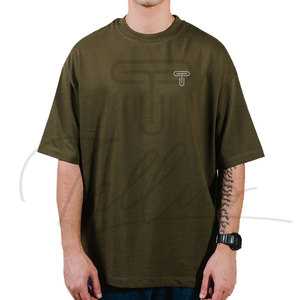 T-shirt Sportif Homme Grande Taille en Coton Tricoté 100% Personnalisé Coupe Droite Écologique Respirant Épaules Tombantes Vente en Gros - Product Image 1