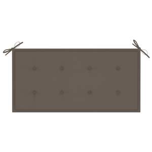 Banc de jardin taupe avec finition en bois de teck lisse à base d'eau pour usage extérieur - Product Image 6