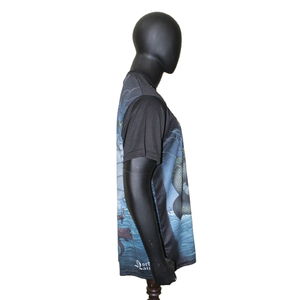 Camiseta Sublimada Personalizada con Estampado Completo, Ropa Deportiva, Fabricante de Marca Privada OEM, Corte Regular, Cuello Redondo - Product Image 3