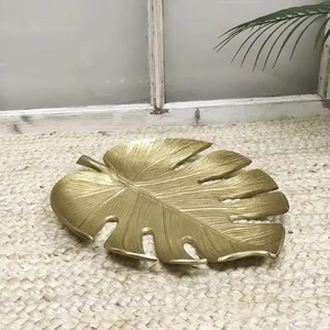 Bandeja de Servicio de Alimentos de Aluminio Color Dorado con Bandeja de Servicio en Forma de Hoja de Primera Calidad para Uso en Hoteles y Restaurantes - Product Image 6