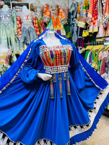 Robes traditionnelles afghanes vintage de haute qualité, tissu de haute qualité, velours/soie, grandes tailles, faible MOQ. - Product Image 4