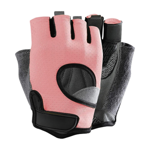 Gants d'entraînement imperméables en spandex à demi-doigts pour hommes et femmes, respirants, antidérapants, avec fermeture auto-agrippante, pour le badminton et le tennis - Product Image 3