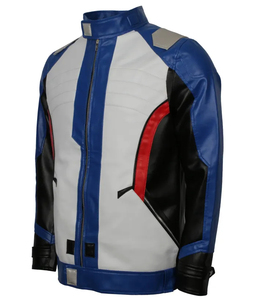 Veste de héros de jeu vidéo en cuir d'agneau véritable pour homme, veste de cosplay en cuir véritable sur mesure - Product Image 1
