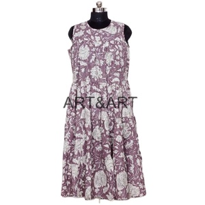 Robe d'été décontractée grande taille pour femmes, robe maxi, élégance quotidienne, ambiance vacances, imprimé floral, coton, mode, tenue de soirée - Product Image 1