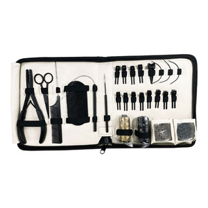 Professional High Quality Stainless Steel Hair Extension <b>Tools</b> <b>Kit</b> 2 Hole Crimping Plier 12pcs Clips Parting <b>Tool</b> <b>Mini</b> - Product Image 1