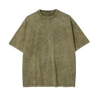 Kaos Pria Hitam Slim Fit Lengan Pendek O-Neck 100% Katun Rajut Dicuci Bernapas Gaya Jalanan Warna Solid Desain Polos