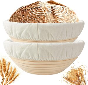 Round Rattan Bread Proofing Basket Handwoven Sourdough Banneton with Cloth Liner for Artisan Bread Baking In Vietnam - Product Image 4