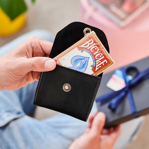Caja de Regalo de Cartas de Póker de Cuero de Alta Gama, Estuche de Cartas de Juego de Cuero, Caja Plegable Portátil para Empaque de Póker - Product Image 3