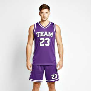 Uniforme de Baloncesto de Alta Demanda, Secado Rápido, Calidad Premium, Camiseta sin Mangas con Pantalones Cortos, Personalizable para Equipos - Product Image 2
