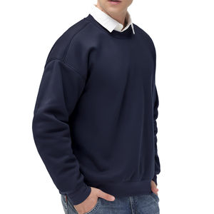 เสื้อสเวตเชิ้ตคอกลมทรงปกติแบบเรียบง่ายสำหรับผู้ชาย ขายส่ง เสื้อผ้าสตรีทแวร์ แขนยาว ผ้าคอตตอนผสม เสื้อสเวตเชิ้ตผู้ชาย - Product Image 6