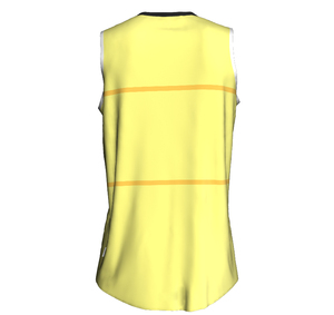 Camiseta de Baloncesto Sublimada Personalizada, Cuello en V, Sin Mangas, Absorbe la Humedad, Uniforme de Equipo Unisex para Adultos, Bloques de Color, Poliéster - Product Image 5