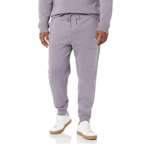 Pantalon de survêtement en toile personnalisé avec logo imprimé pour homme, coupe-vent, taille élastiquée, en molleton, vêtements décontractés streetwear - Product Image 1