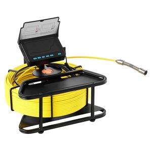 Telecamera d'Ispezione per Fognature Impermeabile IP68 da 164 Ft/50m, Schermo 4.3'', 6 LED Regolabili, Endoscopio Industriale 45'', Telecamera per Idraulica - Product Image 1