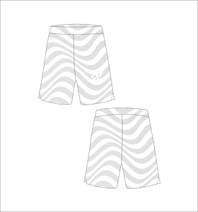 Pantalones Cortos de Baloncesto de Malla para Hombre, Sublimados Personalizados, de Secado Rápido, para Entrenamiento, Gimnasio, Fitness, con Diseño de Rayas Onduladas - Product Image 1