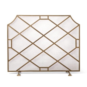 Protector de Chimenea Metálico de Esquina Clásico, Rejilla de Malla para Chimenea Independiente, Resistente al Calor, Diseño Elegante - Product Image 6