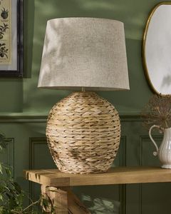 Nouvelle lampe de table de style artisanal en céramique et verre, lampe décorative de luxe pour chambre ou bureau, provenant du Bangladesh. - Product Image 6