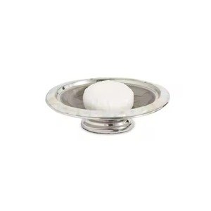Free Standing Modern Design Stainless Steel Round <b>Soap</b> Dish Polished Metal Bathroom Accessory Hotel Pedestal <b>Soap</b> <b>Holder</b> - Product Image 3