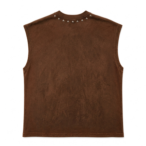 เสื้อกล้ามทรงโอเวอร์ไซส์แบบวินเทจ ผ้าฝ้าย 100% นุ่ม ระบายอากาศได้ดี รุ่นใหม่ สำหรับทุกเพศ - Product Image 2