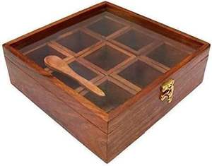 Caja de Madera Pulida Hecha a Mano para Frutos Secos, con Tallado Floral, Estilo Moderno y Lujoso, con Tapa, Perfecta para Regalos Tradicionales y Celebraciones Festivas - Product Image 4