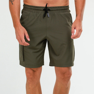 Shorts cargo en coton pour hommes, best-sellers, avec cordon de serrage, taille élastique, shorts de jogging athlétiques, séchage rapide, décontractés - Product Image 1