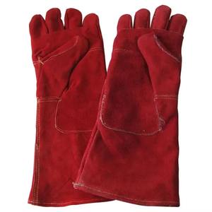 Gants de soudage en cuir de vachette pleine fleur, longueur coude, protection intégrale, excellente qualité, résistants à la chaleur, thermiques, pour usage hiver/été - Product Image 1