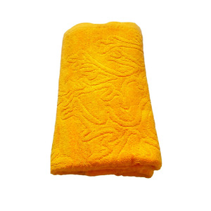 Serviette de bain en coton jacquard en gros, écologique, en coton biologique, rafraîchissante, séchage rapide, douce pour la peau, couleur unie, pour le bain et les mains - Product Image 1