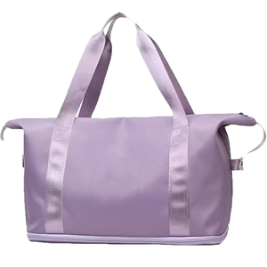 Bolsa de Gimnasio de Último Diseño y Estilo, Color Sólido, Ligera, Capacidad de 20-30L, Estilo Casual, Cierre de Cremallera, Asa Suave - Product Image 1