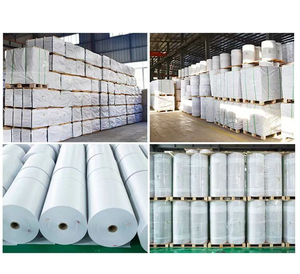 57x40 Thermal Barcode Adhesive Waterproof <b>Paper</b> Sticker <b>Roll</b> with Hot Melt Adhesive for Shipping Use - Product Image 6