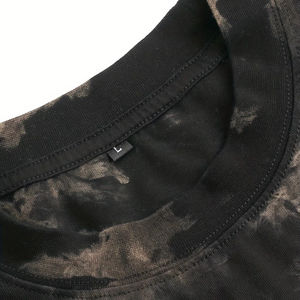 T-shirt personnalisé à col rond, coupe classique, manches courtes, 100 % coton 200 g/m², doux, imprimé numérique, style vintage streetwear hip-hop sur le devant - Product Image 3