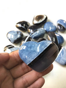 Ópalo Azul Natural de Owyhee en Forma de Corazón, Pulido a Mano, Piedra Preciosa para Feng Shui, Decoración del Hogar, Cristal Curativo - Product Image 4