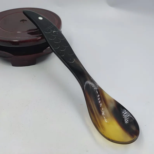 Cucharas de caviar de cuerno de búfalo, juego de cocina de lujo, cuchara para servir de cuerno de búfalo a buen precio - Product Image 4