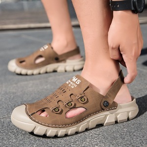 Sandalias Casuales de Hombre de Doble Uso, Verano 2026, Cosidas a Mano, Parte Superior Transpirable, Zuecos Deportivos de Playa, Antideslizantes para Uso Diario al Aire Libre - Product Image 2