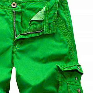 Nouveau Short Décontracté Homme Été 2026 en Toile et Nylon Couleur Unie avec Taille Élastique et Coupe Ample Cinq-Quarts - Product Image 3