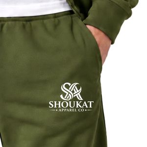 Olive Green Men's Jogger Pants Elastic Waist Casual <b>Track</b> <b>Trousers</b> Tapered Sweatpants With Side Pockets Sportswear Bottoms - Product Image 4