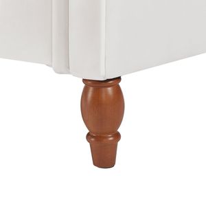 Sgabello Rettangolare in Velluto Beige Multifunzionale per Soggiorno con Vano Contenitore - Product Image 5