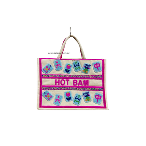 Bolsos de mano con cuentas inspirados en el cáncer de mama, hechos a mano, personalizables, diseños con cuentas de semillas, moda, compras - Product Image 6