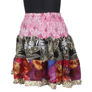 Gypsy Indian Boho Stylish Mini Rara Hippy Festival <b>Skirt</b> Breathable Cotton <b>Patchwork</b> Summer Wear Sexy Mini <b>Skirt</b> - Product Image 3