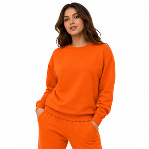Sweat-shirt femme haut de gamme, vêtement décontracté, coupe ample, intérieur en polaire doux et respirant, tissu doux et chaud, mode quotidienne, confort. - Product Image 1