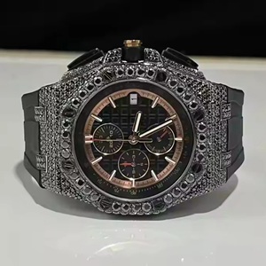 Montre de créateur en moissanite style diamant, bijoux hip-hop, avec brillance durable, disponible à la vente – Offre spéciale - Product Image 1