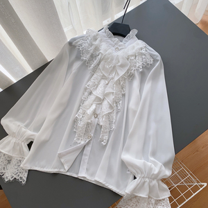 Blusa de Chifón para Mujer, Manga Larga, Elegante y Ligera, para Oficina, Venta al Por Mayor Personalizada - Product Image 5