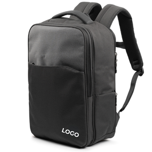 Minimalist Nylon Laptop <b>Backpack</b> with Water Resistance Zipper Closure Unisex 20-39L Capacity Shoulder <b>Straps</b> Softback Design - Product Image 1