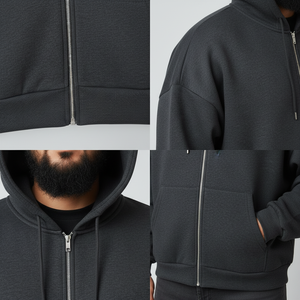 Trending Hot Sale New Arrival Blank <b>Men's</b> Hoodies Wholesale Plain Color Oversized Hoodies High Quality - Product Image 6