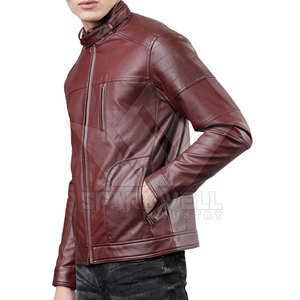 <b>Men</b> <b>Leather</b> <b>Jacket</b> Slim Fit Stylish <b>Leather</b> Coat for Motorbike Riding Casual Outfits and Everyday Use <b>Men</b> <b>Leather</b> <b>Jacket</b> - Product Image 3