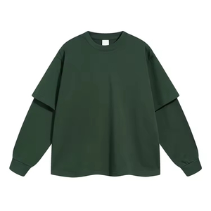 Sweat-shirt d'hiver pour homme, à double couche, manches longues, logo personnalisé brodé, coupe ample, unisexe, service OEM - Product Image 6