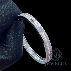 Export Quality Moissanite Diamond Bracelet Hip Hop Jewelry for <b>Men</b> And Women From Indian Supplier For Export - Product Image 1
