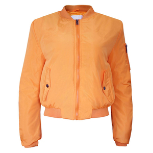 <b>Women</b> Modern Bomber Jacket Fashion Streetwear Casual Lightweight Zip Up <b>Coat</b> Custom Logo OEM Wholesale Manufacturer - Product Image 1